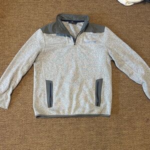 Vineyard Vines Gray Half-Zip Sweater Cardigan